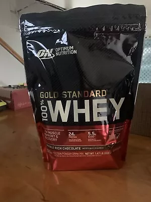 Optimum Nutrition Gold Whey Protein Powder Double Chocolate 1.47 Lb Each • $18