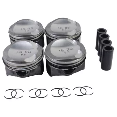 Pistons & Rings Oversized 83mm +0.5 / Φ21mm For VW Passat Audi A3 A4 A5 1.8 TFSI • $146.92