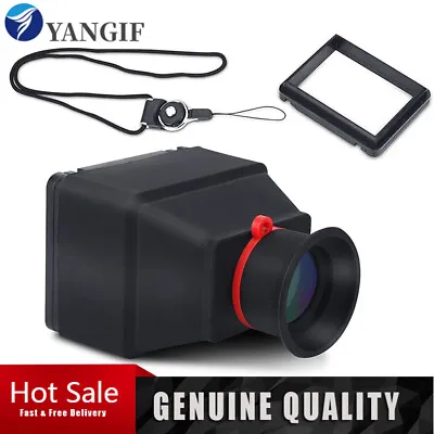 LCD Viewfinder 3X Loupe Magnifying For 3.2 Inch Screen DSLR Mirrorless Cameras • £11.99