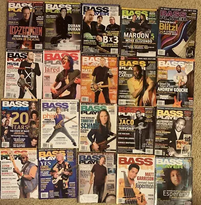 Lot Of 20 Bass Player Magazine. Led Zeppelin Yes Kings Of Leon Duran Duran .. • $15.99