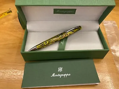 Montegrappa Elmo Yellow Iris Ballpoint Pen New In Box! Msrp 220.00 • $79