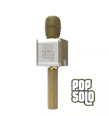 Tzumi Pop Solo Bluetooth Karaoke Microphone Gold Bling. Let The Party Begin. • $12.97