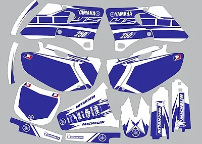 Vibrant Highlighter YAMAHA GRAPHICS  YZ 250f YZ250f 2000 2001 2002 Blue • $99