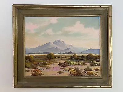 George Bickerstaff  Flower Fields . Oil On Canvas. Undated. Noted Artist. • $1995.95