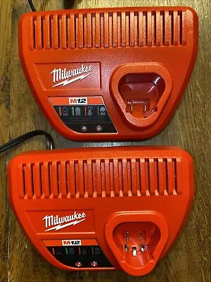 Genuine Milwaukee 48-59-2401 M12 (2 Chargers)  Lithium-ion Battery Charger • $19.99