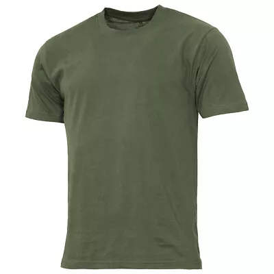 MFH US Streetstyle T-Shirt Mens Workout Excersise Sport Army Military OD Green • £10.95