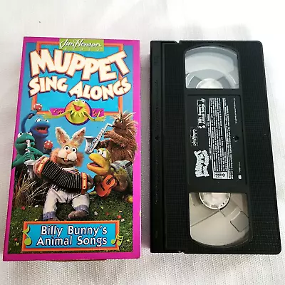 Muppet Sing-Alongs - Billy Bunnys Animal Songs (VHS 1993) ** BUY 2 GET 1 FREE * • $5.37