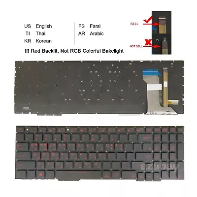 Laptop Keyboard For ASUS ROG Strix GL553VE ZX553VD FX553VD GL553 GL753 Backlit • $34.39