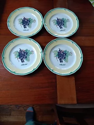 Villeroy & Boch French Garden Salad Plates (4)  Small Chip On One 8 Inch • $40.99