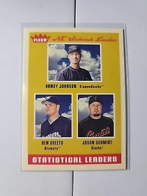 NL ERA Leaders ( Peavy / Randy Johnson / Sheets) 2005 Fleer Tradition #2  • $1.70