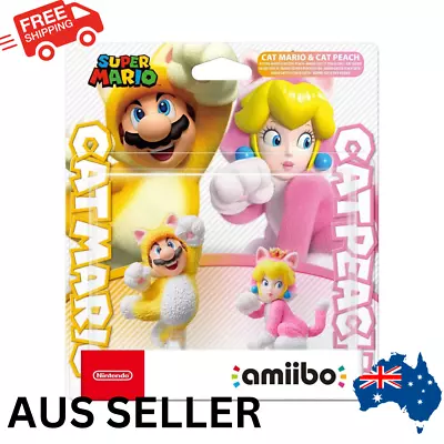 $59.99 • Buy Nintendo Cat Mario And Peach Amiibo Character Figure Collectable Switch 3DS XL