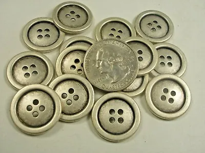 New 8 Silver / Nickel Metal Buttons Size 13/16  Blazer Coat Jacket  #S24 • $2.99