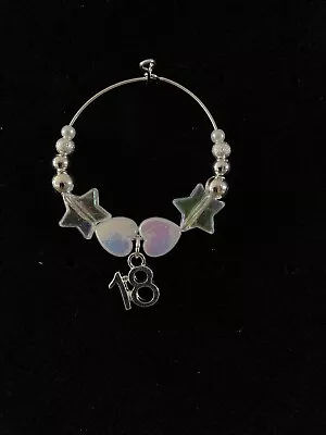 £1.75 • Buy 18th Birthday Heart Star 18 Wine Glass Charm