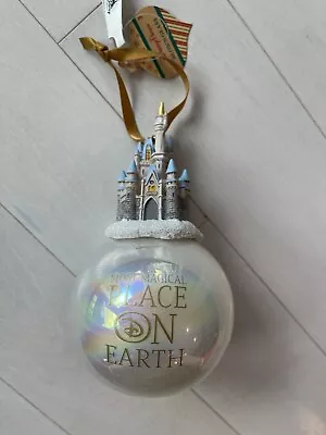 Disney Castle On Glass Ball Most Magical Place On Earth Christmas  Ornament • $34.99