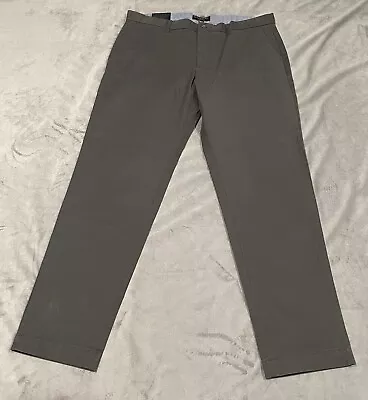 Banana Republic Mason Chino Pants Mens 34x30 Gray Stretch Athletic Taper Fit NEW • $29.66