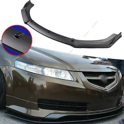 For Acura TSX 2009-2014 3Pcs Black Front Bumper Lip Splitter Spoiler Body Kit US • $62.99