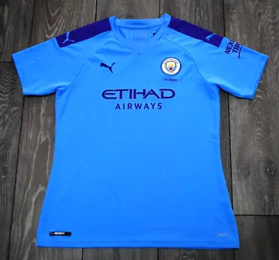 Womens Ladies Large Manchester City Home Football Shirt 2019-2020 Jersey Puma • $18.99