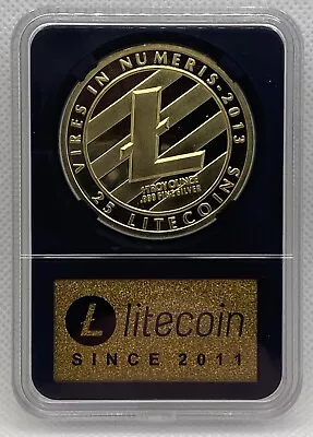 Litecoin (LTC) Coin In Collector’s Edition Case - Physical Crypto Coin-1pc • $14.50