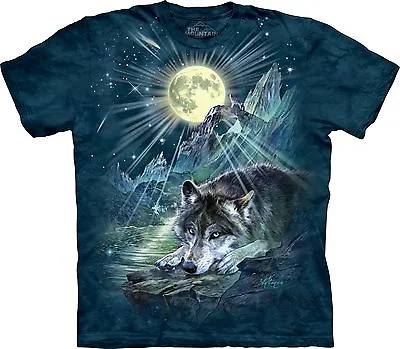 £29.99 • Buy WOLF NIGHT SYMPHONY The Mountain T Shirt Blue Moon Unisex