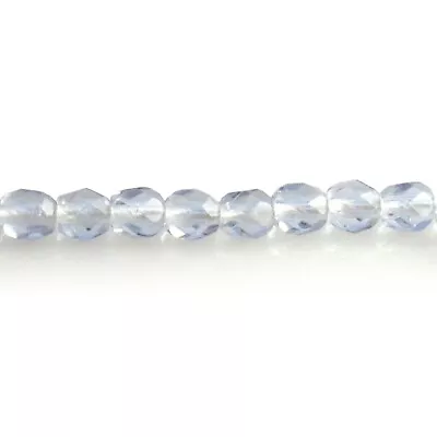 Alexandrite Transparent - 50 4mm Round Faceted Czech Glass Fire Polish Beads • $2.49