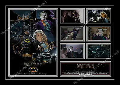 Batman 1989 Signed Michael Keaton Jack Nicholson  Autographed Movie Memorabilia • £8.69