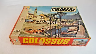 Vintage Milton Bradley 1973 Colossus 2500+ Piece Puzzle “Isle Of Elba Italy” • $16.99