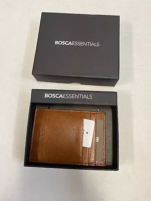 Bosca Old Leather Deluxe Front Pocket  Wallet Brown Cameron • $45