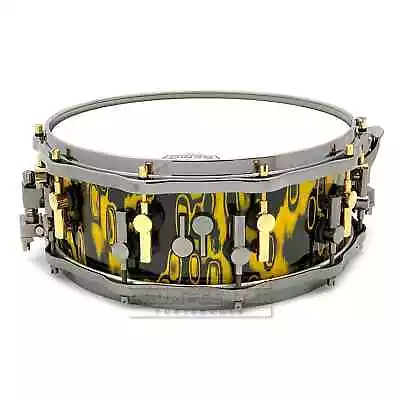 Sonor SQ2 Heavy Beech Snare Drum 14x5.5 Yellow Tribal W/Black & Gold Hardware • $1885.95
