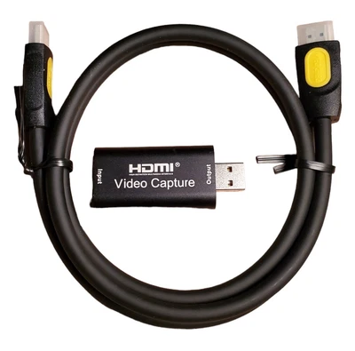 $14.09 • Buy HDMI To USB 2.0 Video Capture Device Adapter With 4K HDMI Cable New Open Box 