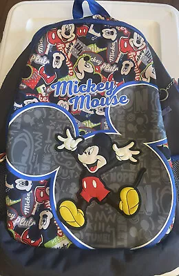 Disney Mickey Mouse Backpack All Over Print School Bag • $7.55