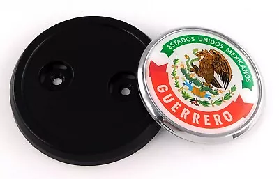 Guerrero Mexico  Car Truck Grill Black Badge 3.5  Grille Chrome Emblem • $15.99