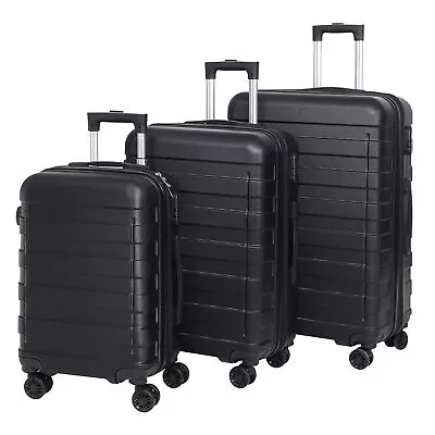 Suitcase Carry-On Set Hardside Expandable Spinner Travel Business W/4-Wheel 3PCS • $93.58