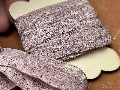 Vintage Cotton 1930s Lace 3/8  Lilac 1yd Made In France • $2.29