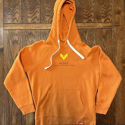 Nintendo Metroid Hoodie Size Medium Orange Hooded Sweatshirt • $39.95