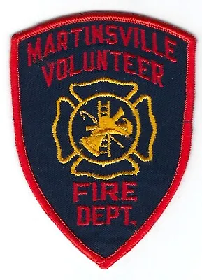 VIRGINIA - **VINTAGE** - Martinsville Fire Dept. - [ Shoulder Patch ] • $5.49