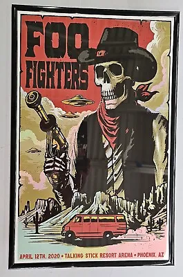 Foo Fighters 2020 Phoenix Concert Poster 11 X 17 Framed • $21.99