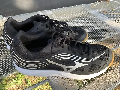 Mizuno Cyclone Speed 3 Volleyball Shoes Black/White Gum Bottoms Women's Size 11 • $29.95