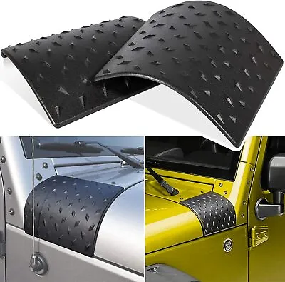 Cowl Body Armor Cover Trim Accessories Fit Jeep Wrangler JK 2007-2018 Pair Black • $24.19