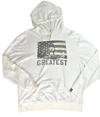 Roots Of Fight 3XL Muhammad Ali Beige Boxing Hoodie Cassius Clay Out Of Print • $45.50