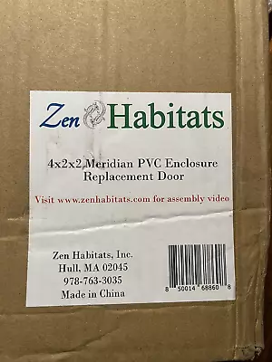Zen Habitats 4x2x2 Meridian PVC Enclosure Replacement Door For Reptile Enclosure • $75