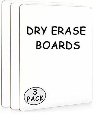 3Pcs 12x9 Inches Small White Board Dry Erase Mini Whiteboard For Students Office • $16.56