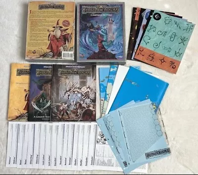 COMPLETE Dungeons & Dragons Forgotten Realms Campaign Setting #1085 TSR 2nd Ed. • $125