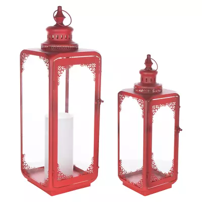 Ornate Curved Metal Lantern • $128.95