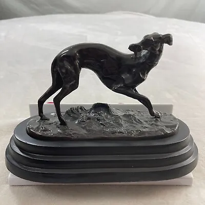 Art Deco Greyhound Whippet Bronze Dog Sculpture Pierre Jules Mene • $405