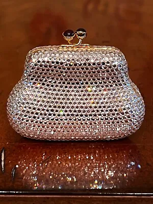 Vintage Judith Leiber Crystal Miniature Bag With Cabochon Kiss Lock • $199