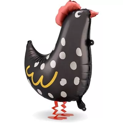 Black Rooster Chicken Hen Farm Animal Walking Balloon Airwalker UK SELLER • £5.95