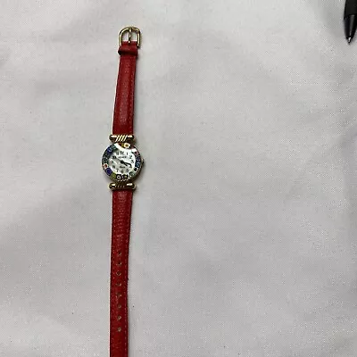 Murano Glass Venice Watch Red Leather Band • $35