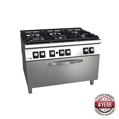 6 Burner Cooktop W Gas Oven 1200x930x850mm Fagor On Counter Gas Cooking NG / LPG • $16455.07