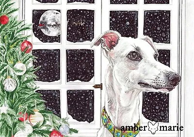 £2.99 • Buy Single Large Luxury Whippet Christmas Card Gift/Present Dog