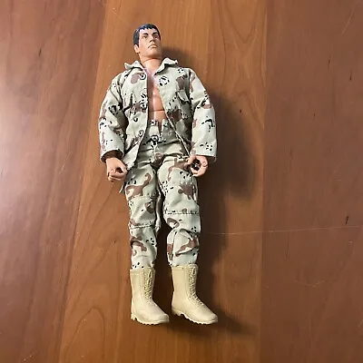 GI Joe Action Military Doll - PAWTUCKET.R.I.02862 - Hasbro Inc 1996 Camo Clothes • $14.99